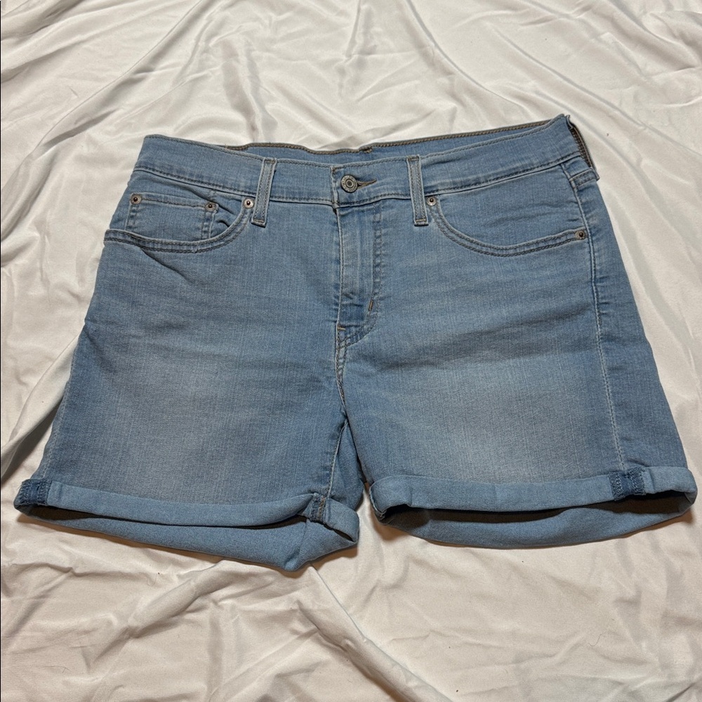 Levi's Light Blue Jean Shorts for Women